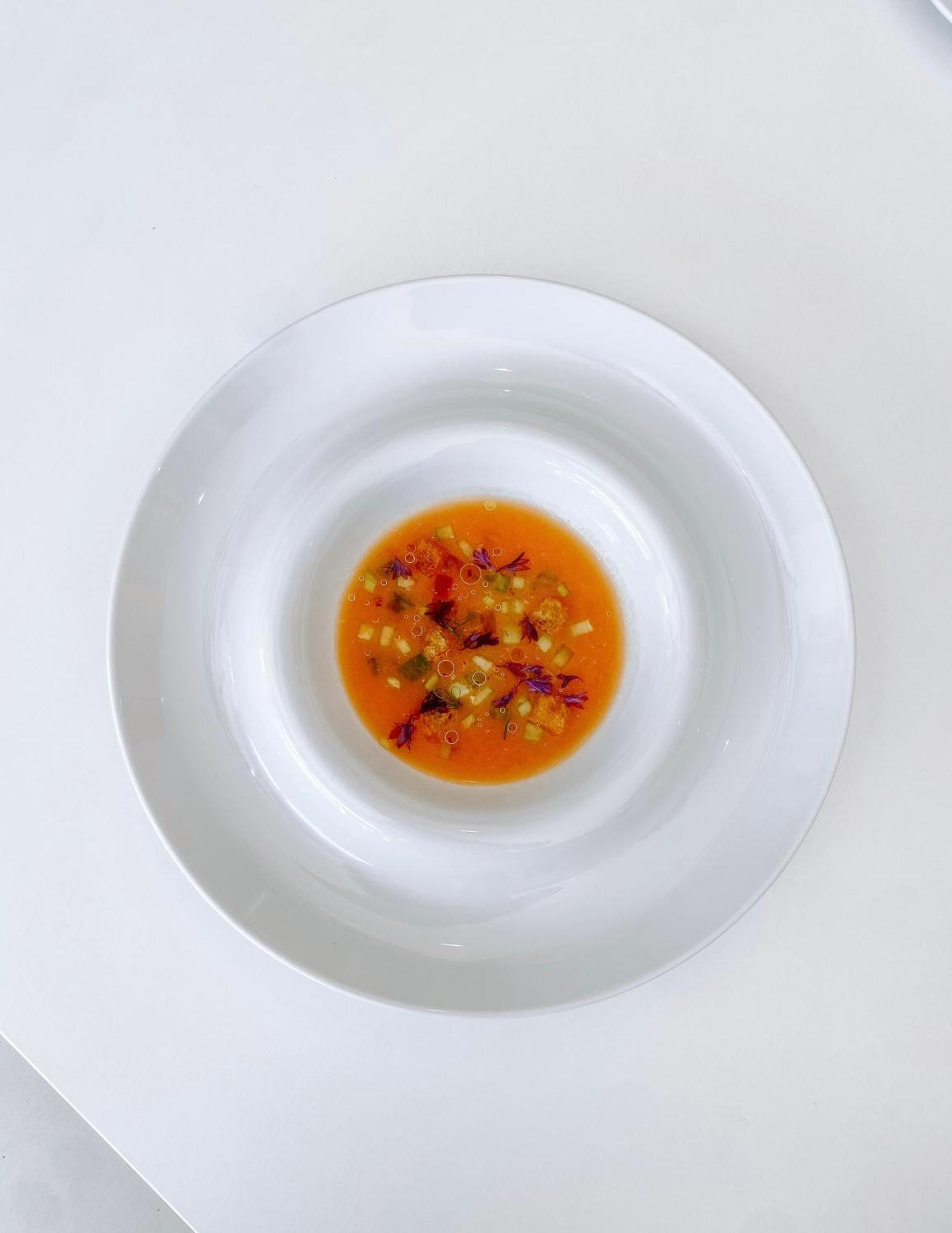 Alentejo Marmoris Hotel & Spa, A Small Luxury Hotel Of The World Vila Viçosa Exterior foto A plate of gazpacho